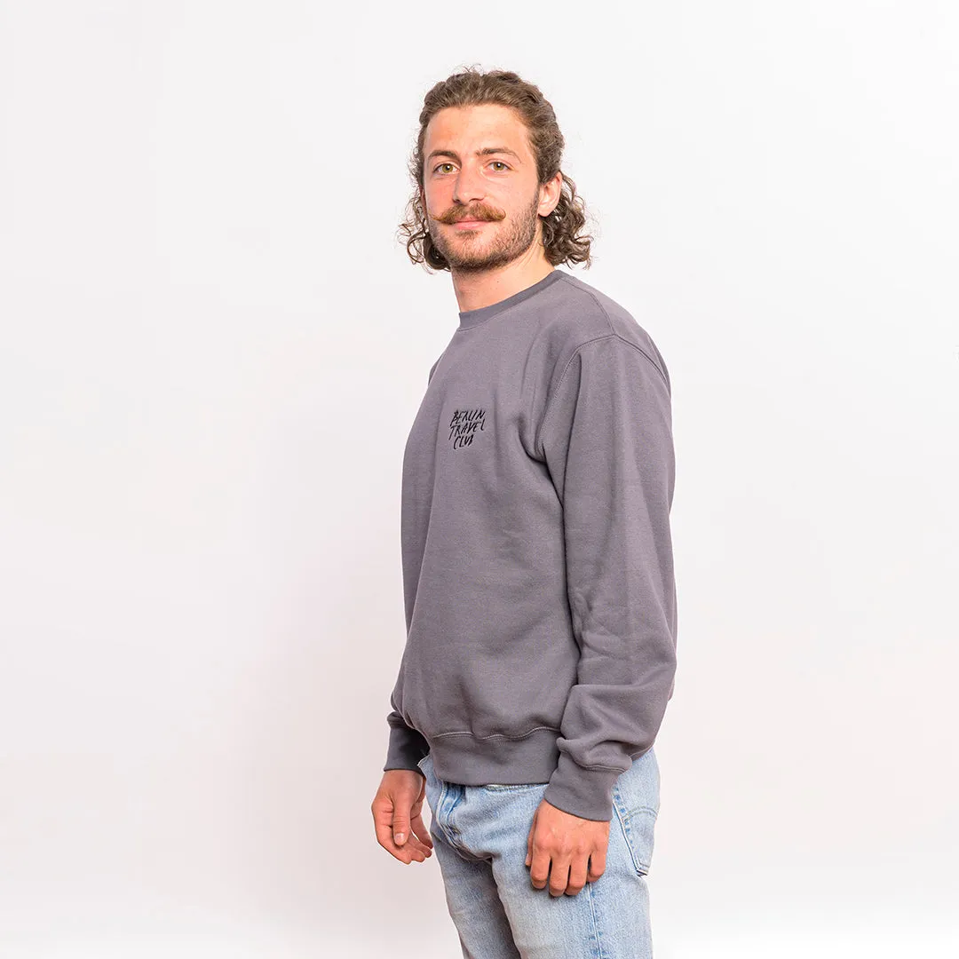 Sweater “Berlin Travel Club” - convoy grey