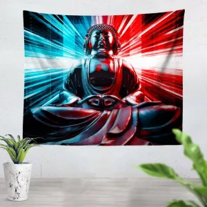 Techno Buddha Tapestry