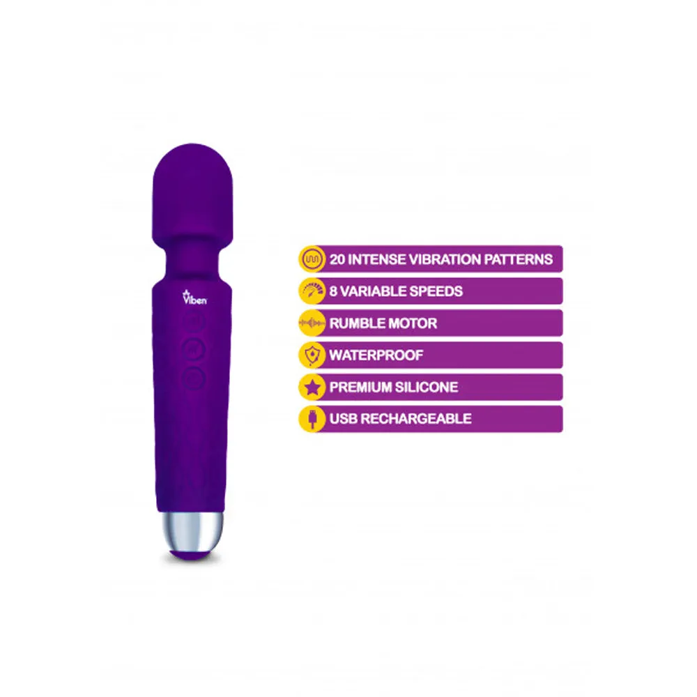 Tempest Intense Wand Massager - Violet *