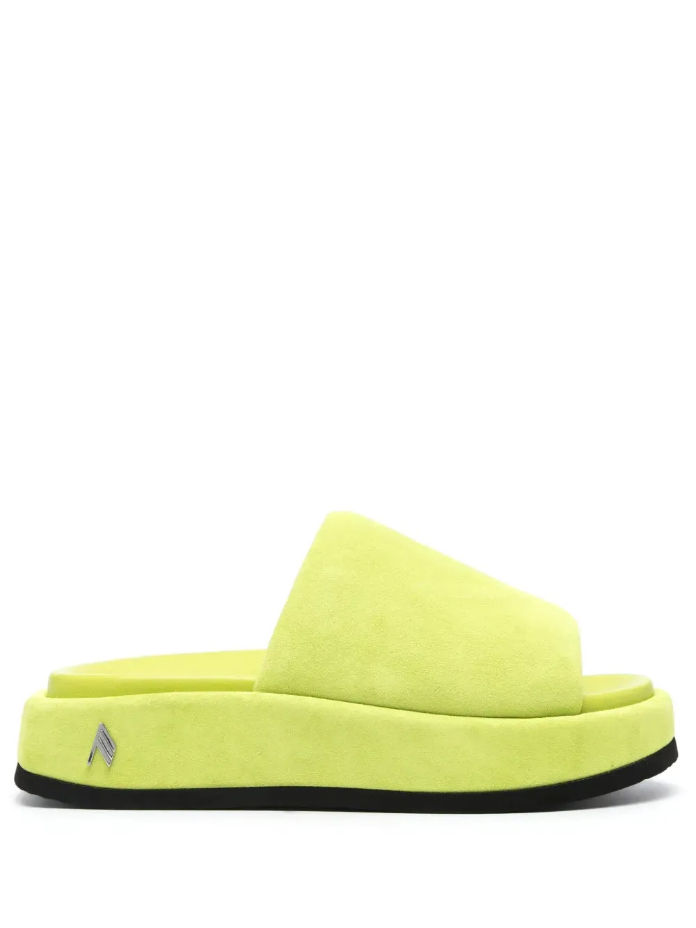 The Attico 50mm suede platform slides