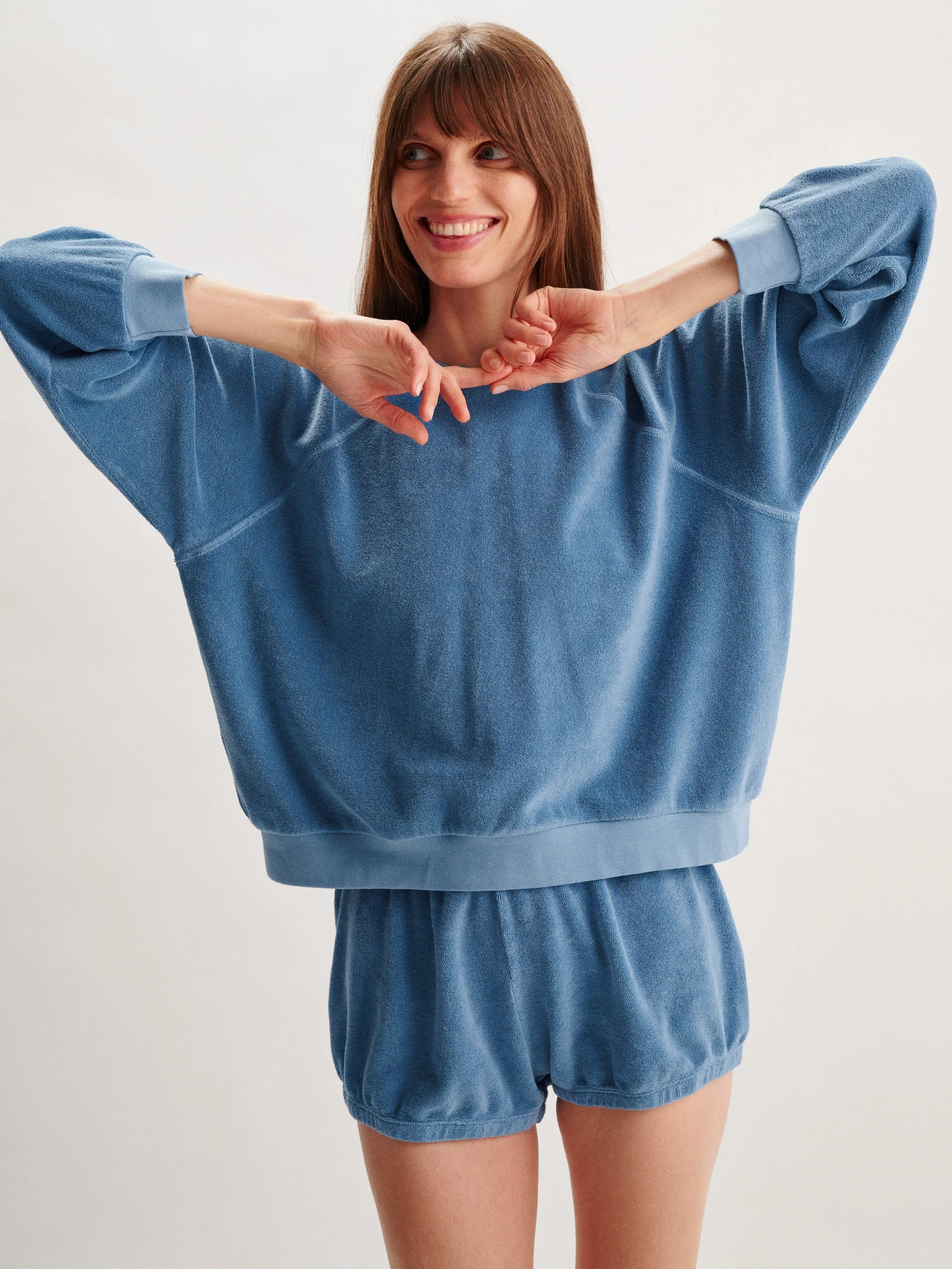 The Samos Oversized Sweatshirt in Terry
