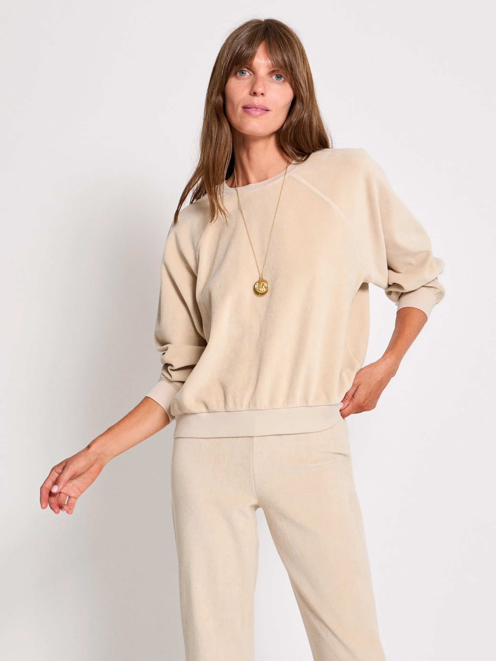 The Samos Oversized Sweatshirt in Velour