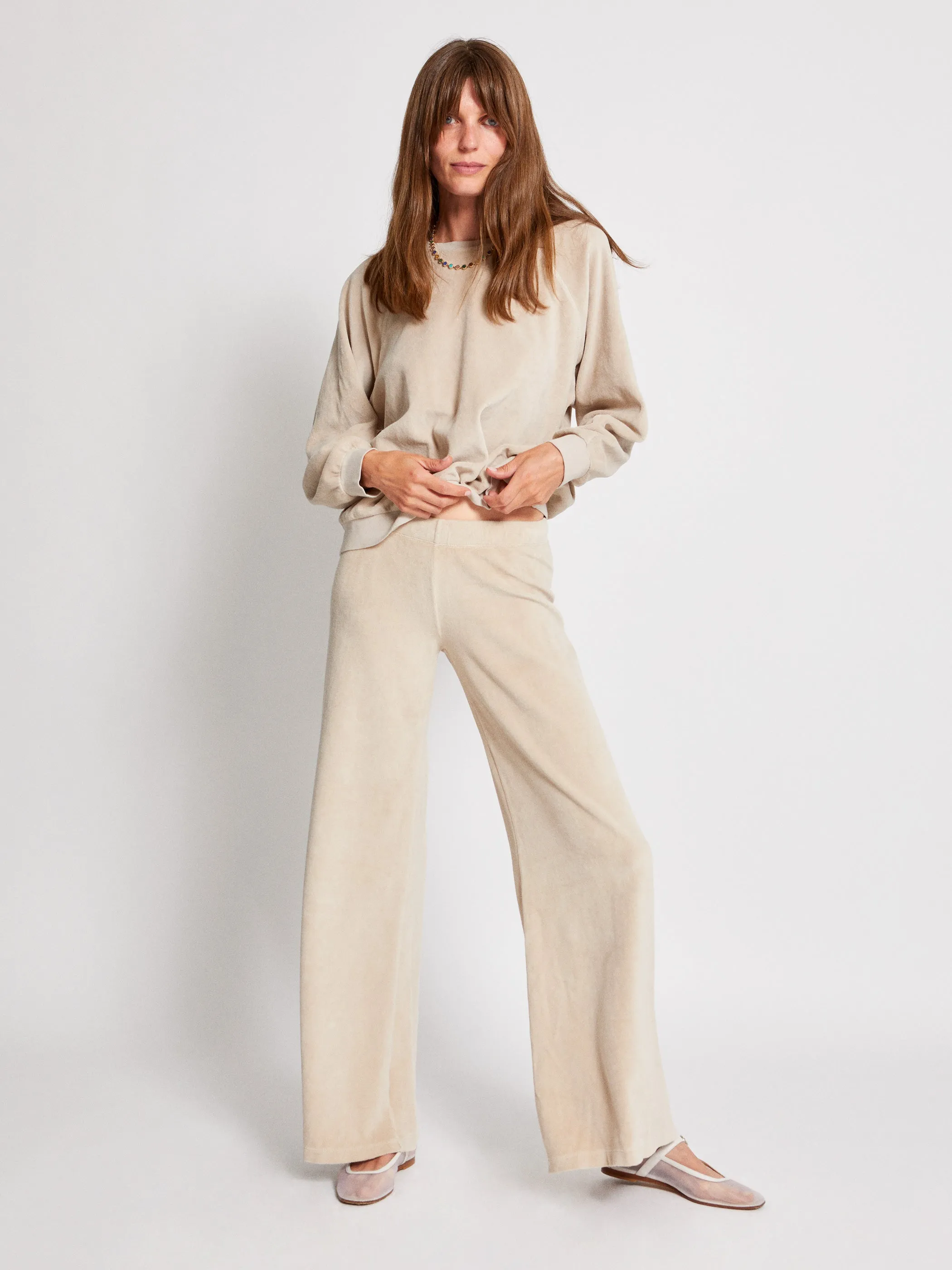 The Samos Oversized Sweatshirt in Velour