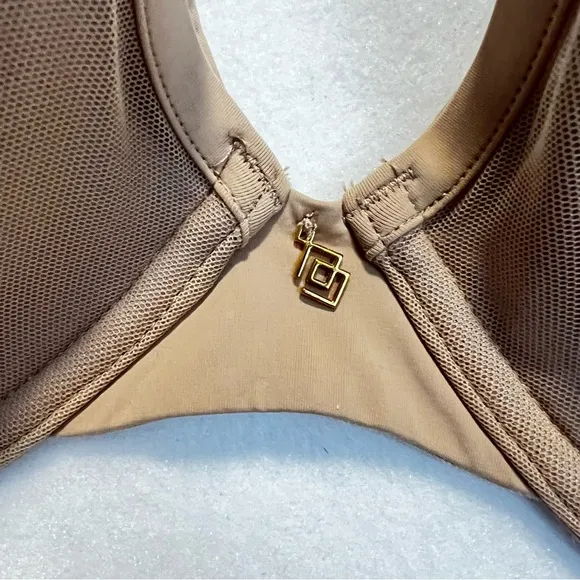 ThirdLove 24/7 Classic Contour Plunge Bra Dark Taupe Push Up Removable Pads 34G