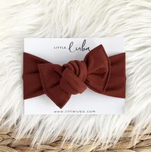 Tie On Headband - Burnt Sienna