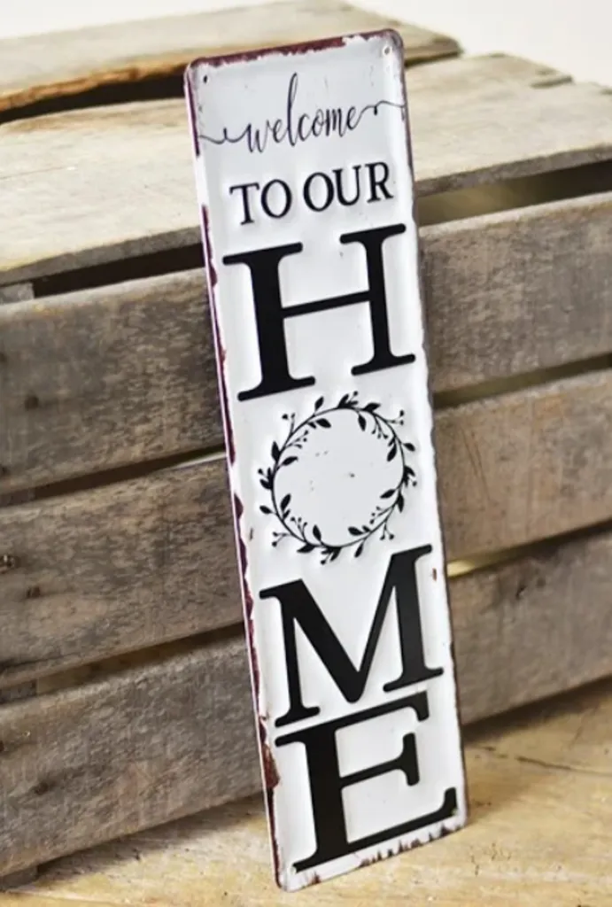 Tin Home Sign