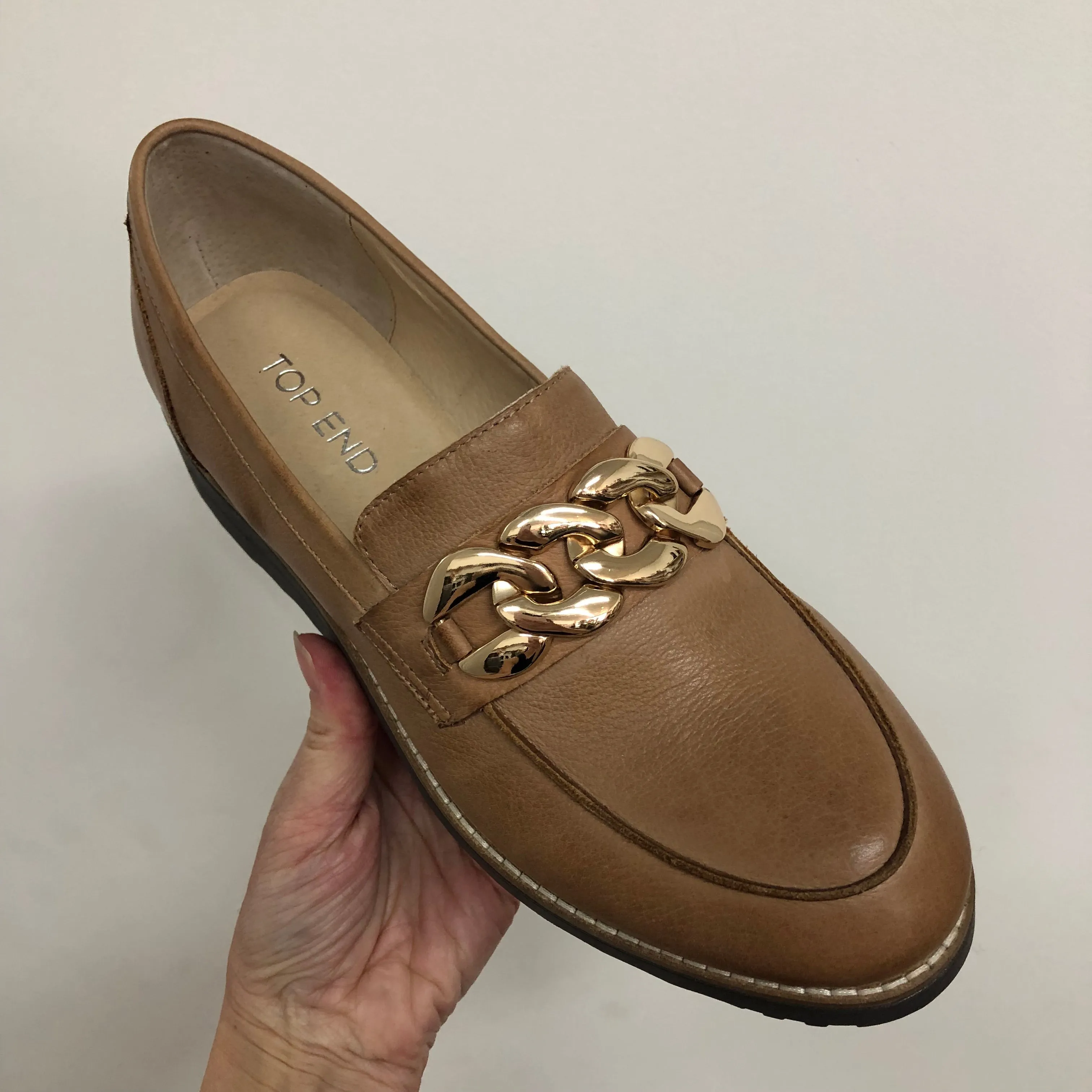 Top End Ozama ~ Black ~ Dark Tan ~ Leather Loafer
