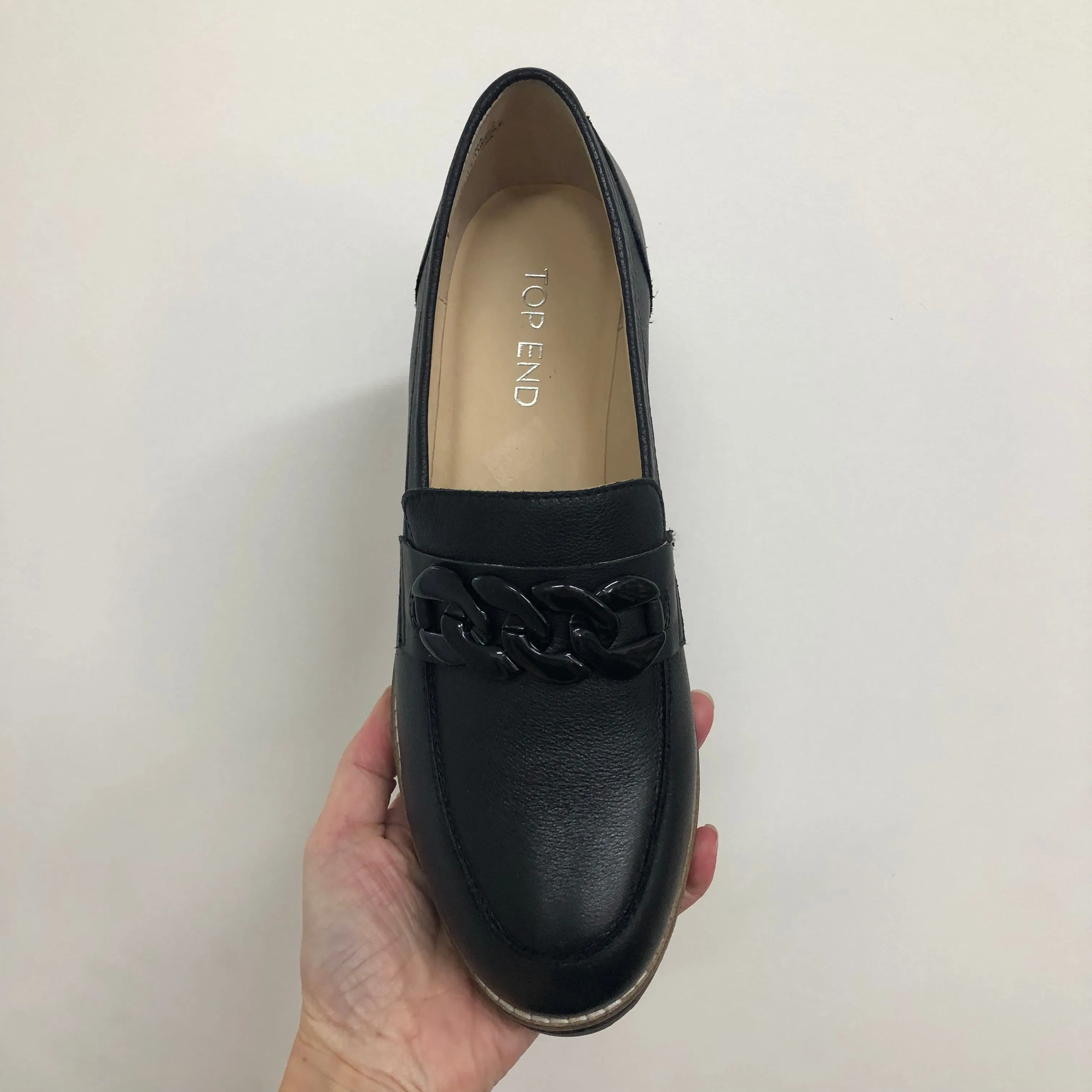 Top End Ozama ~ Black ~ Dark Tan ~ Leather Loafer