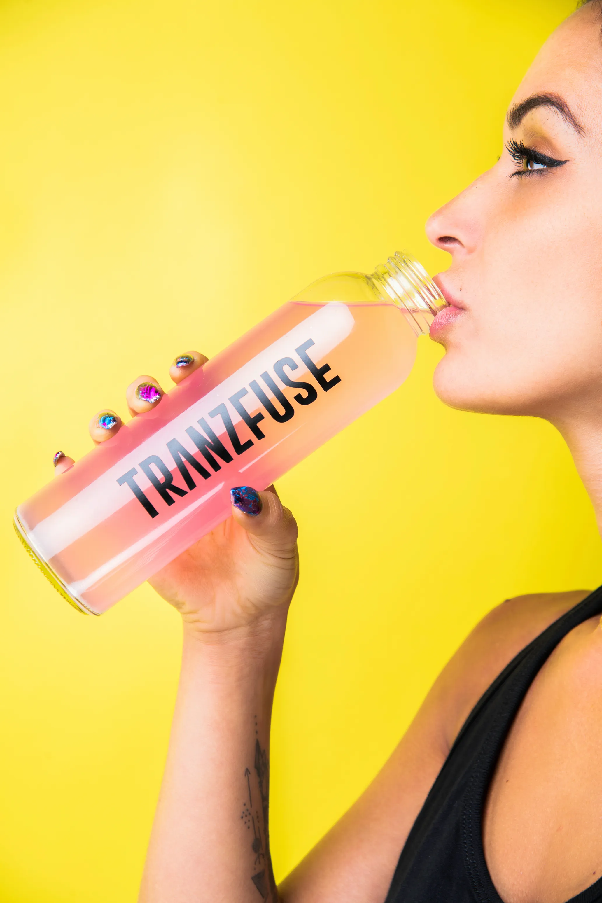 TRANZFUSE GLASS   KOOZIE