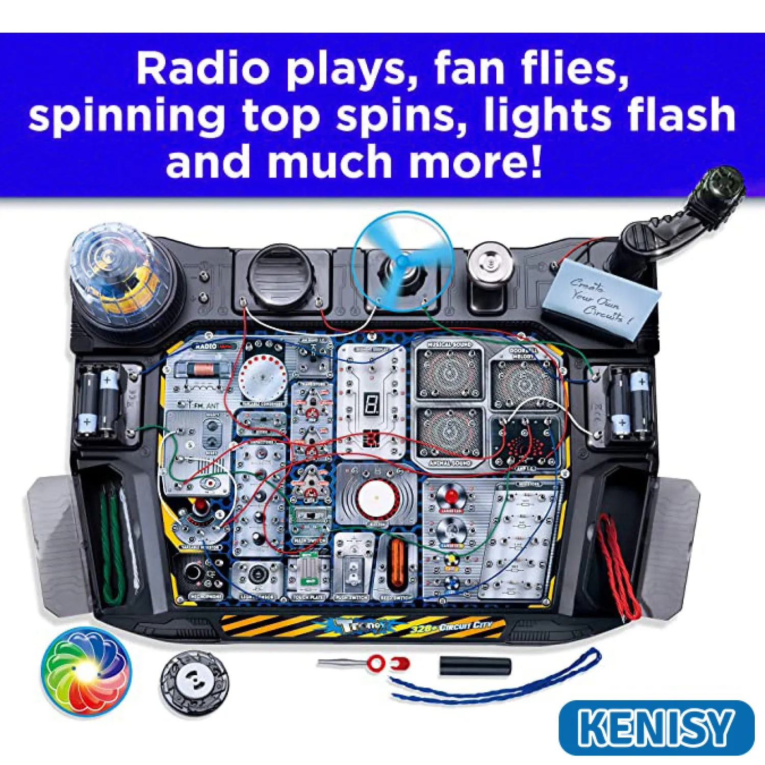 Tronex 328  Circuit City STEM Kit Toy for Kids Educational Circuit Learning Board