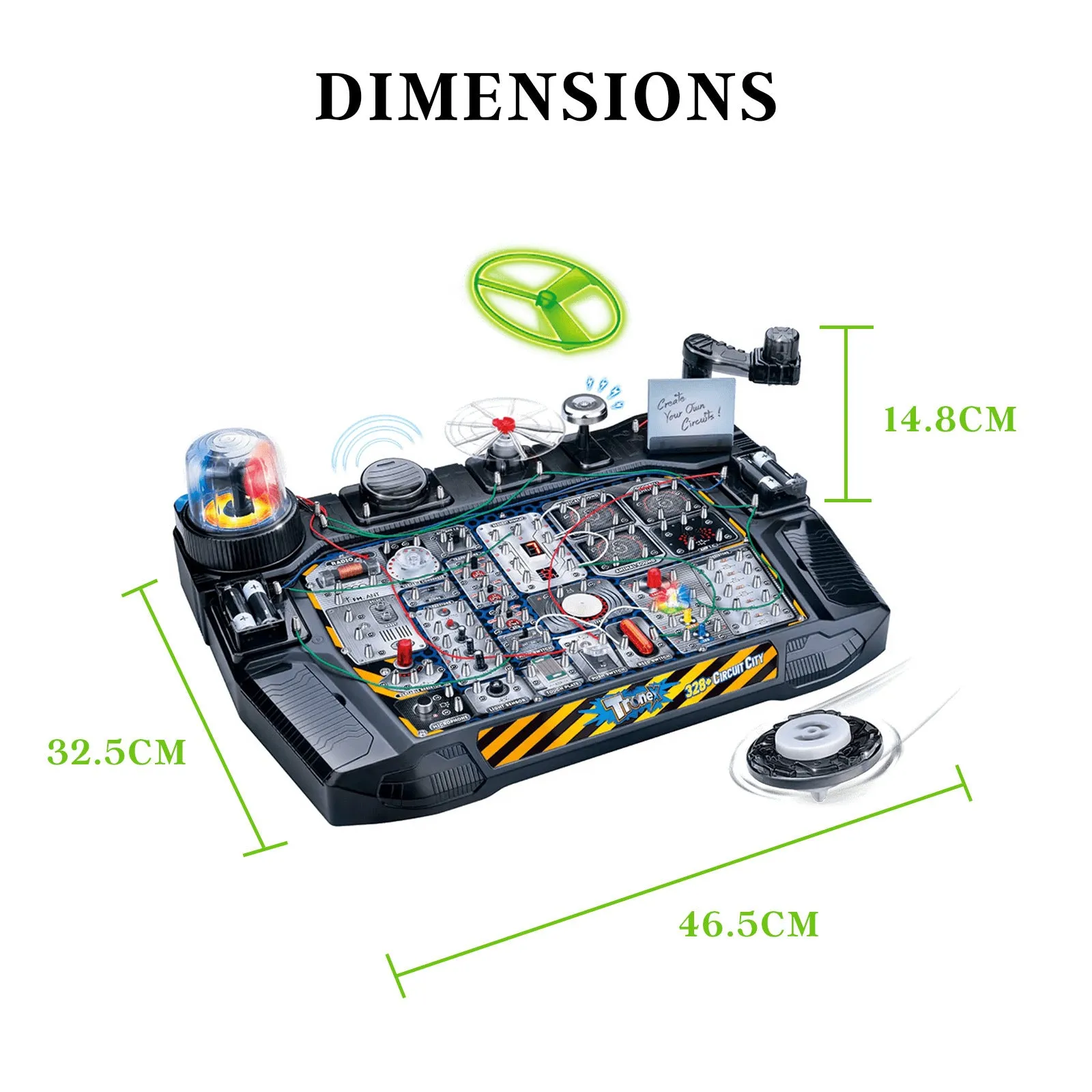 Tronex 328  Circuit City STEM Kit Toy for Kids Educational Circuit Learning Board