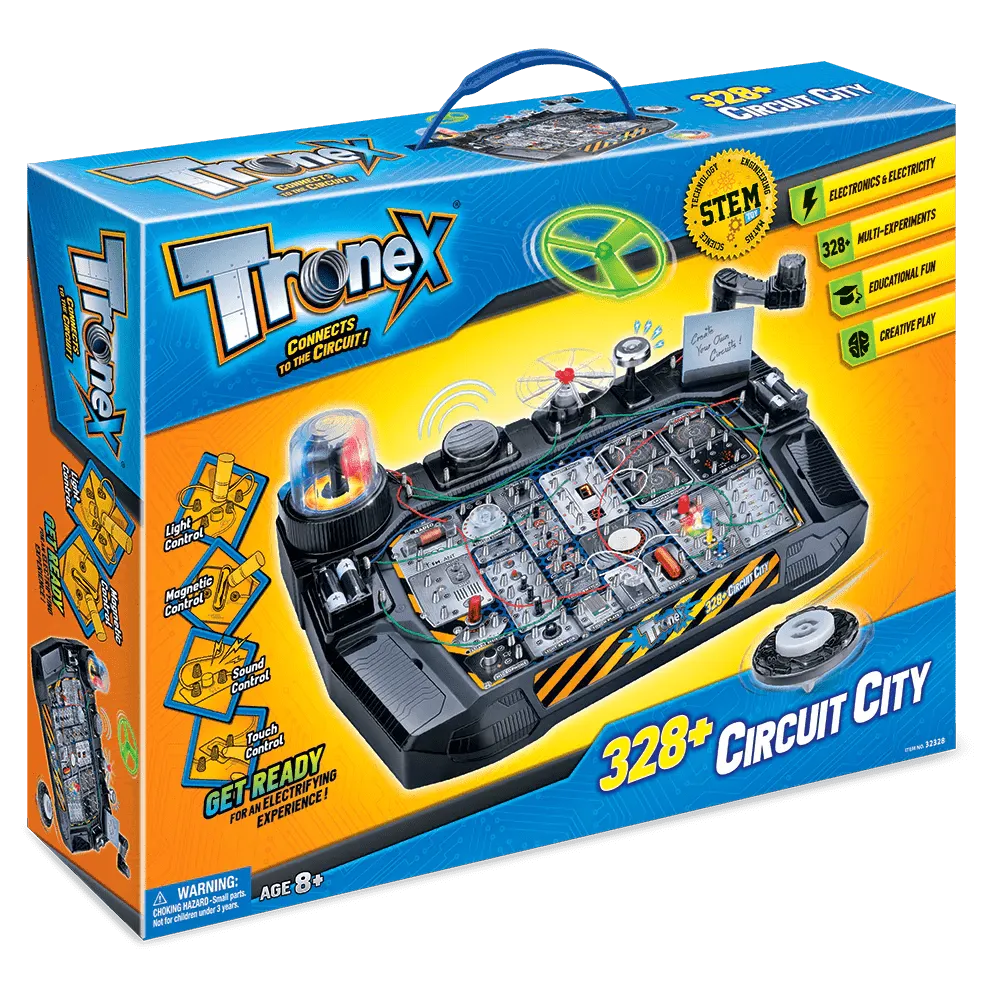 Tronex 328  Circuit City STEM Kit Toy for Kids Educational Circuit Learning Board