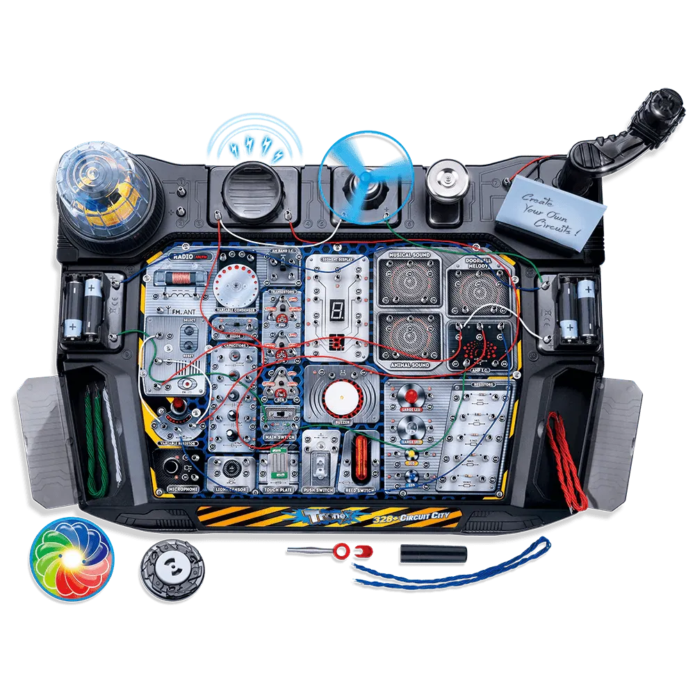 Tronex 328  Circuit City STEM Kit Toy for Kids Educational Circuit Learning Board