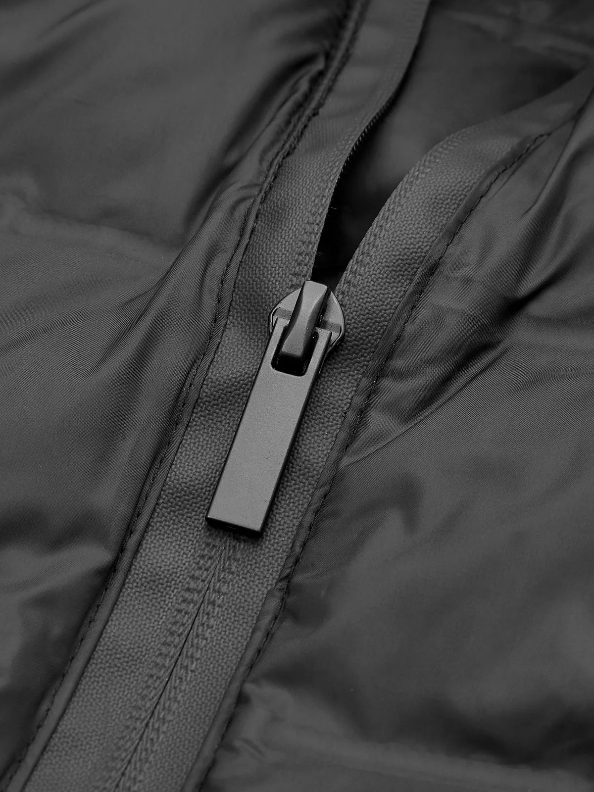 Turtleneck Hooded Slim Winter Coat