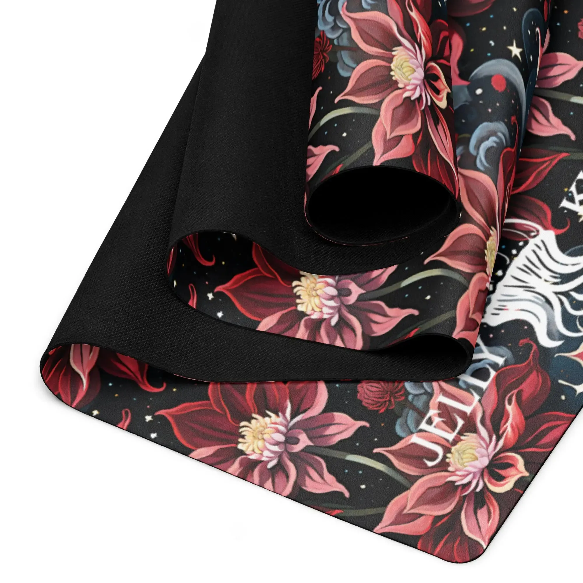 Twilight Dahlia Yoga mat