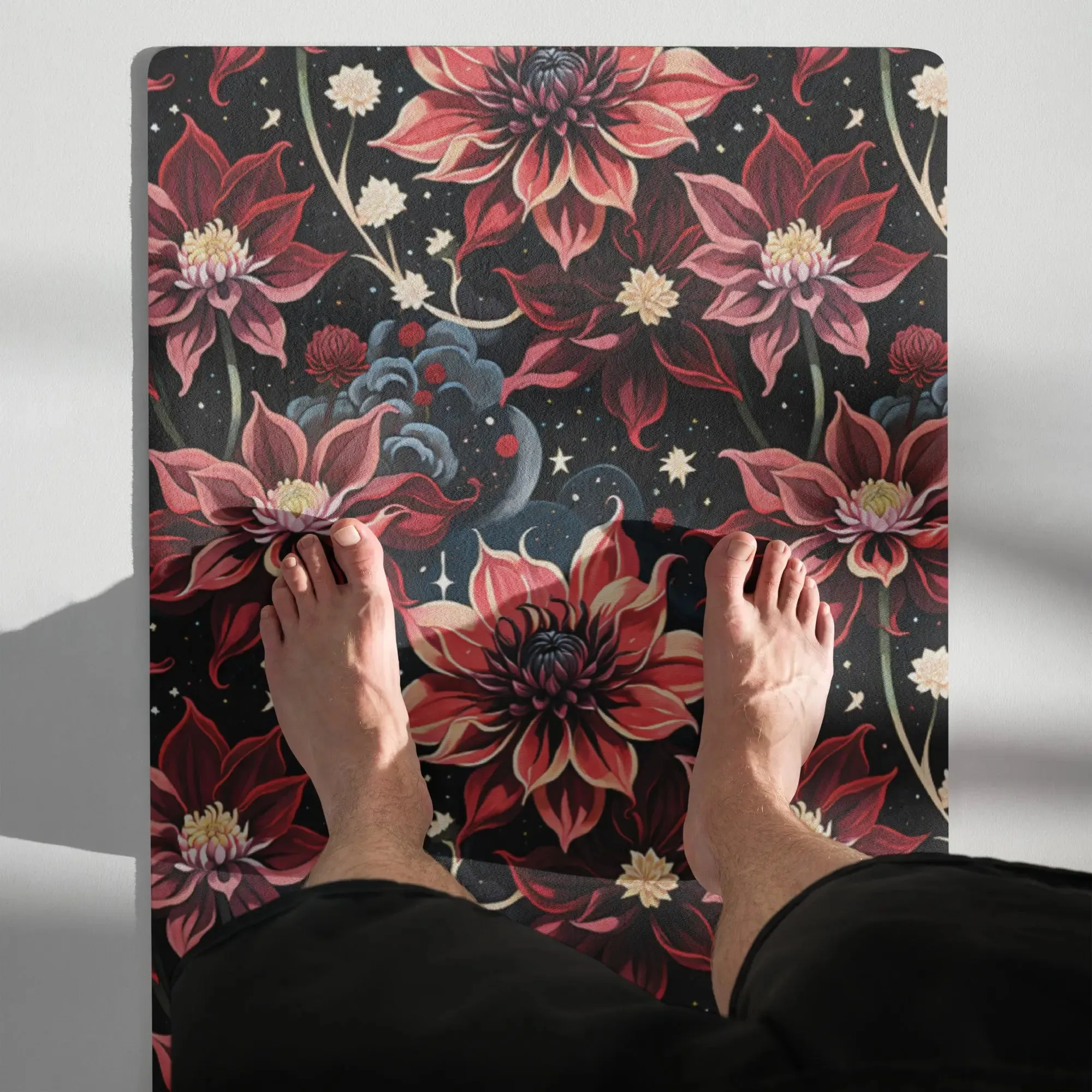 Twilight Dahlia Yoga mat