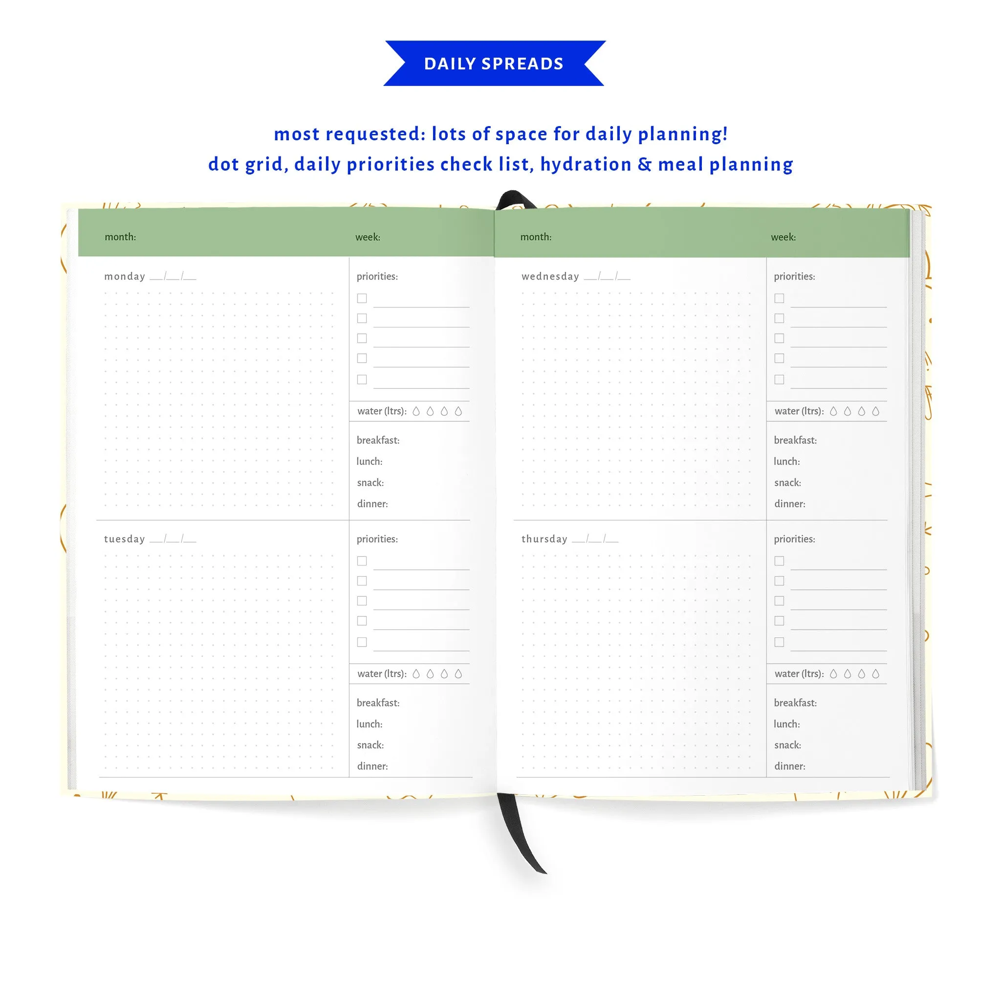 Undated Planner / Floral Day