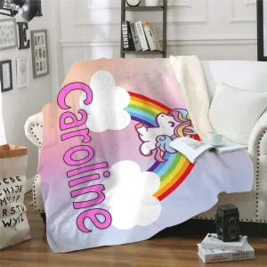 Unicorn Personalized Blankets