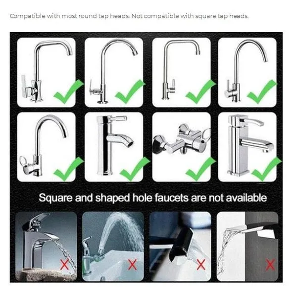 Universal 360 Degree Rotatable Faucet Water Saving Filter Sprayer