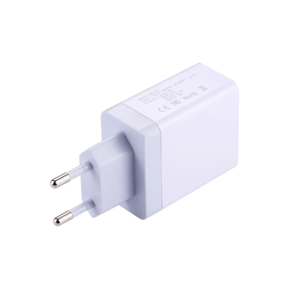 USB C PD Charger 29W Power Delivery Type c Wall Charger with 2 Ports for iPhone Android American regulations white
