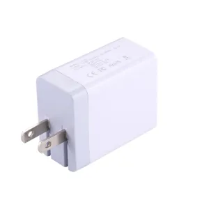 USB C PD Charger 29W Power Delivery Type c Wall Charger with 2 Ports for iPhone Android American regulations white