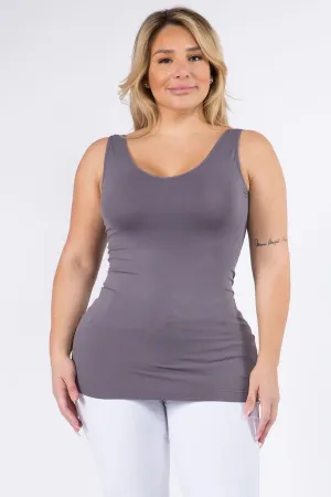 V-Neck Seamless Yoga Top - Purple Gray