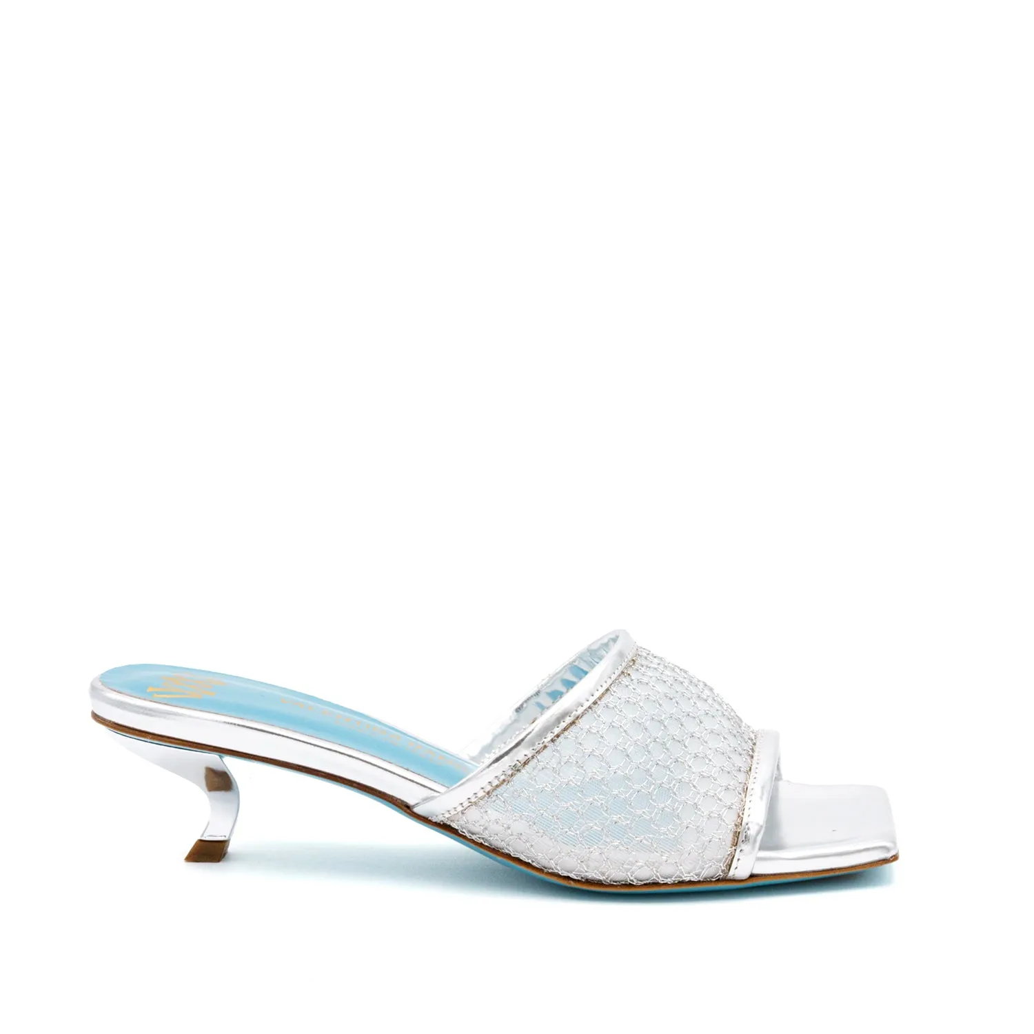Vesta Low Heel Mesh Slide