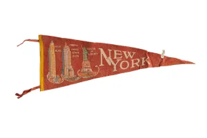 Vintage New York City Felt Flag
