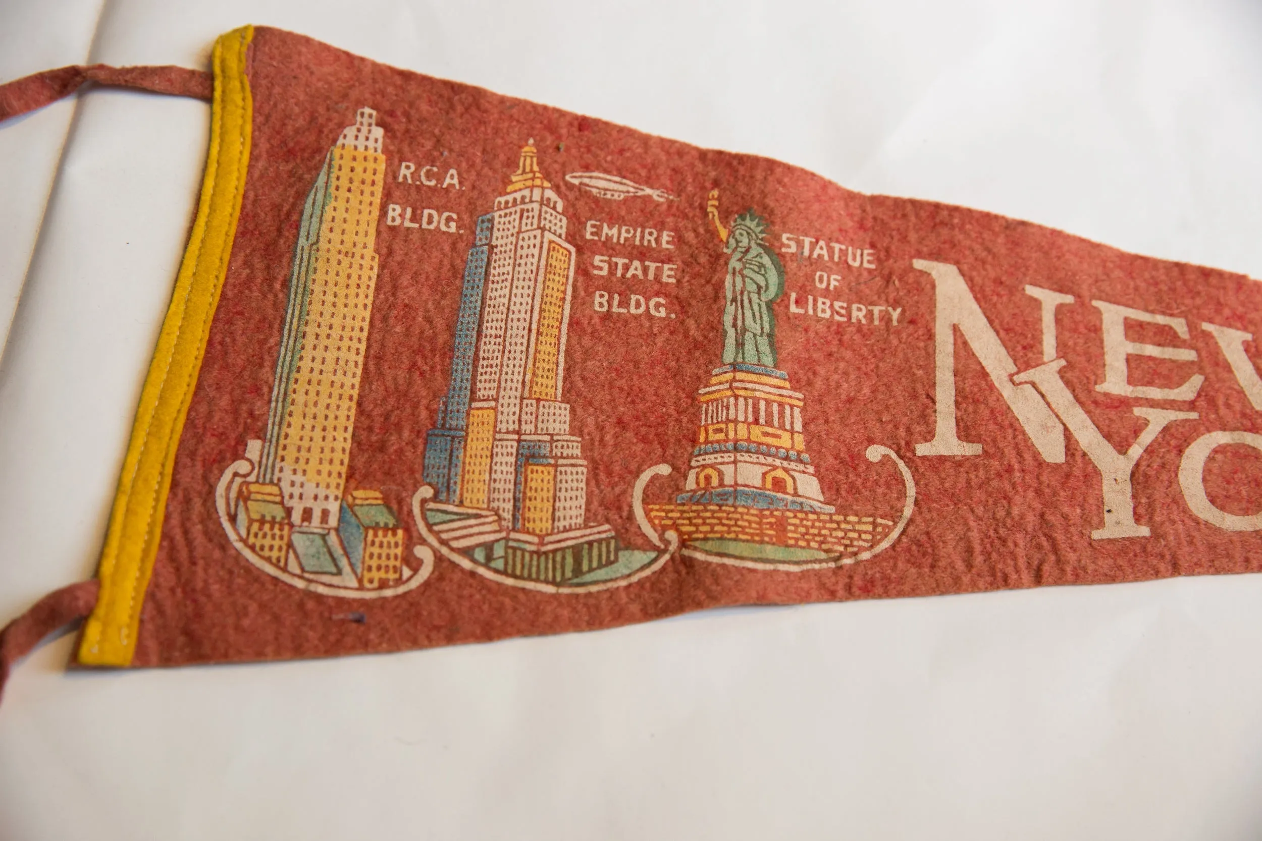 Vintage New York City Felt Flag