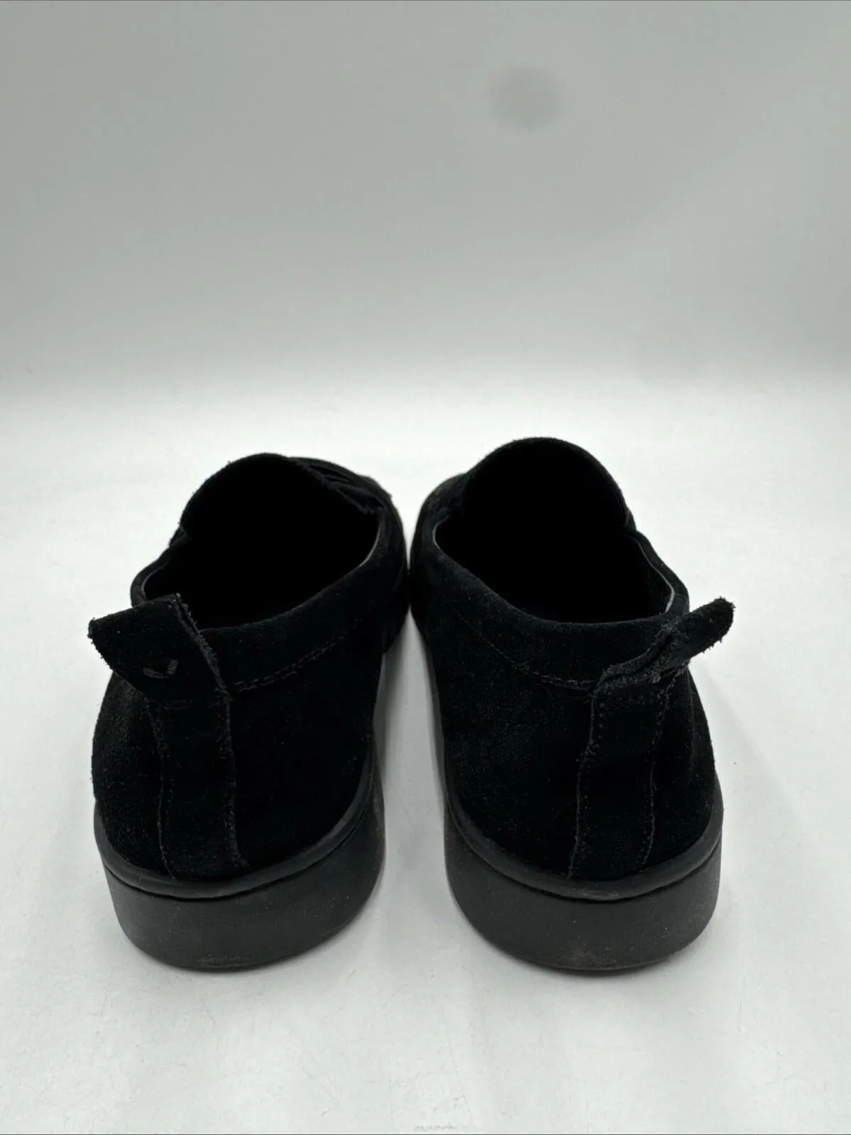 Vionic Uptown Women's Slip-on Loafer Moc Casual Shoes Black Suede - 9 Medium - Very Good