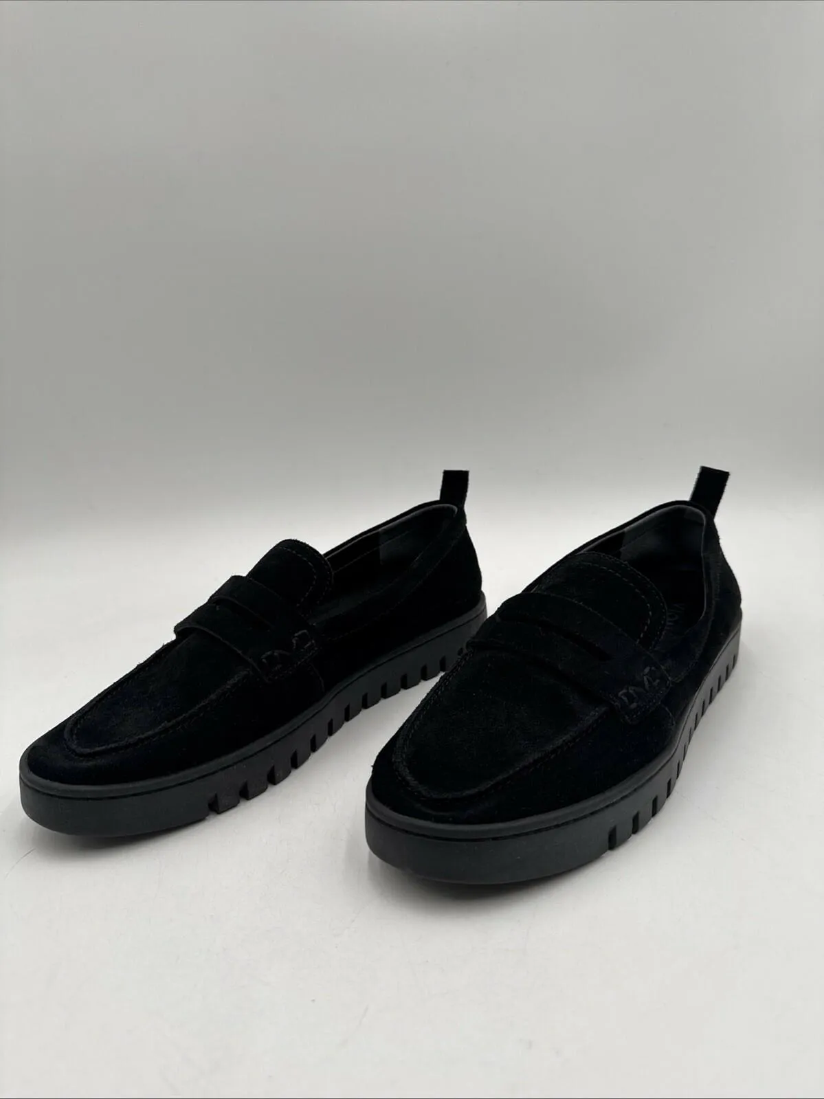 Vionic Uptown Women's Slip-on Loafer Moc Casual Shoes Black Suede - 9 Medium - Very Good