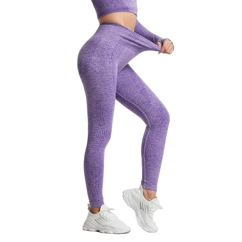 Vital Seamless High Waist Yoga Pants for Women - Sexy Push Up Gym Sport Leggings