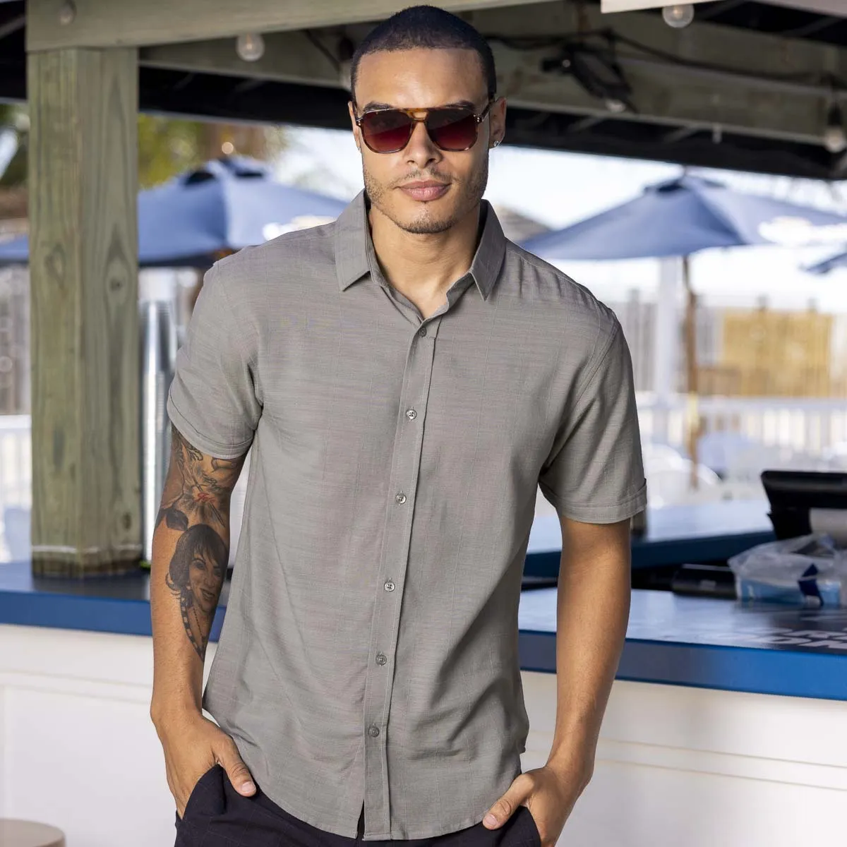 Volcanic Ash – Bamboo Short Sleeve Shirt