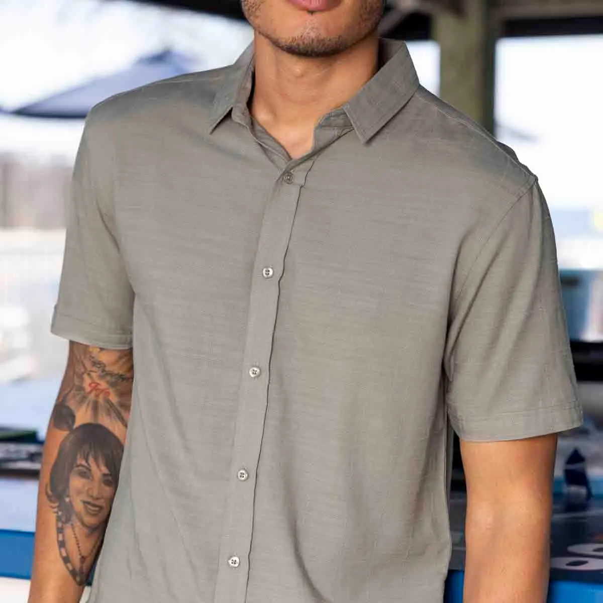 Volcanic Ash – Bamboo Short Sleeve Shirt