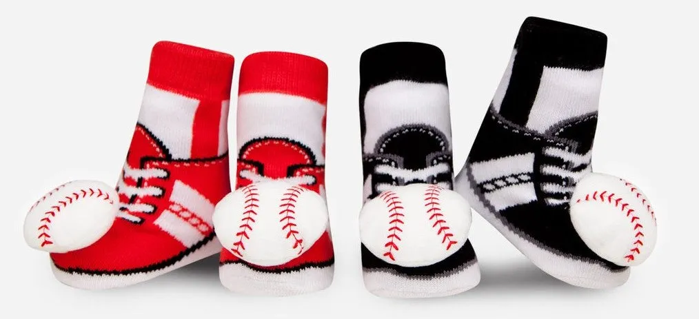 Waddle Baseball Rattle Socks