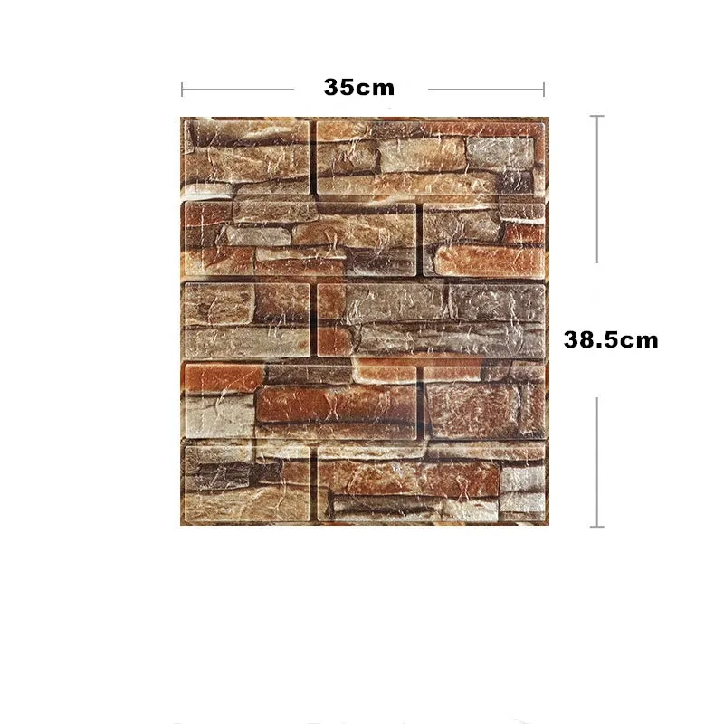 Waterproof 3D Self-Adhesive Foam Wall Stickers for Home Decor