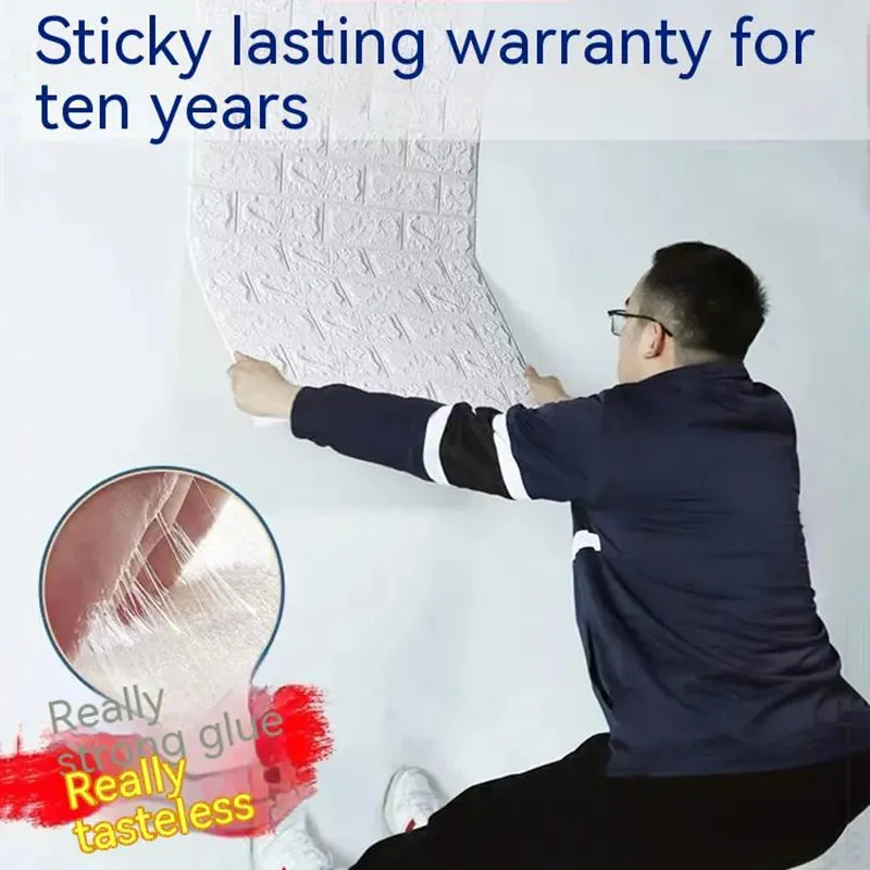 Waterproof 3D Self-Adhesive Foam Wall Stickers for Home Decor