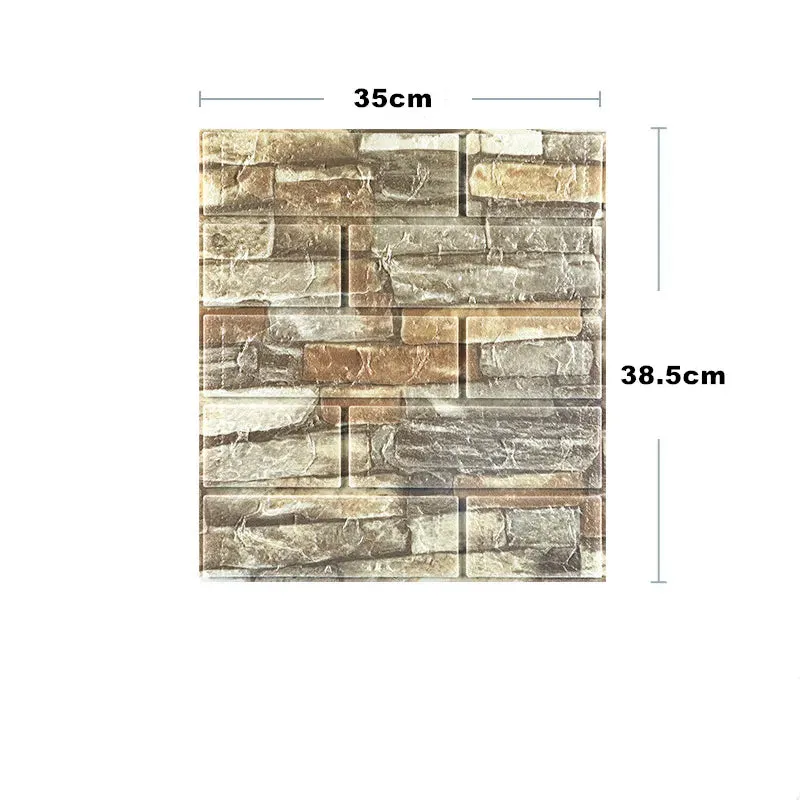 Waterproof 3D Self-Adhesive Foam Wall Stickers for Home Decor