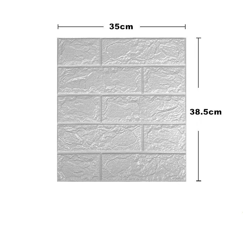 Waterproof 3D Self-Adhesive Foam Wall Stickers for Home Decor