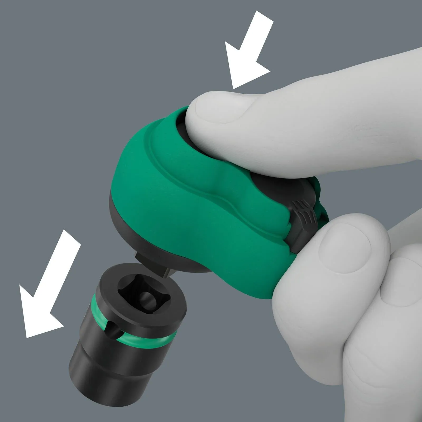 Wera Ratchet Socket Wrench 3/8" Drive 8010 B Zyklop Comfort Ratchet