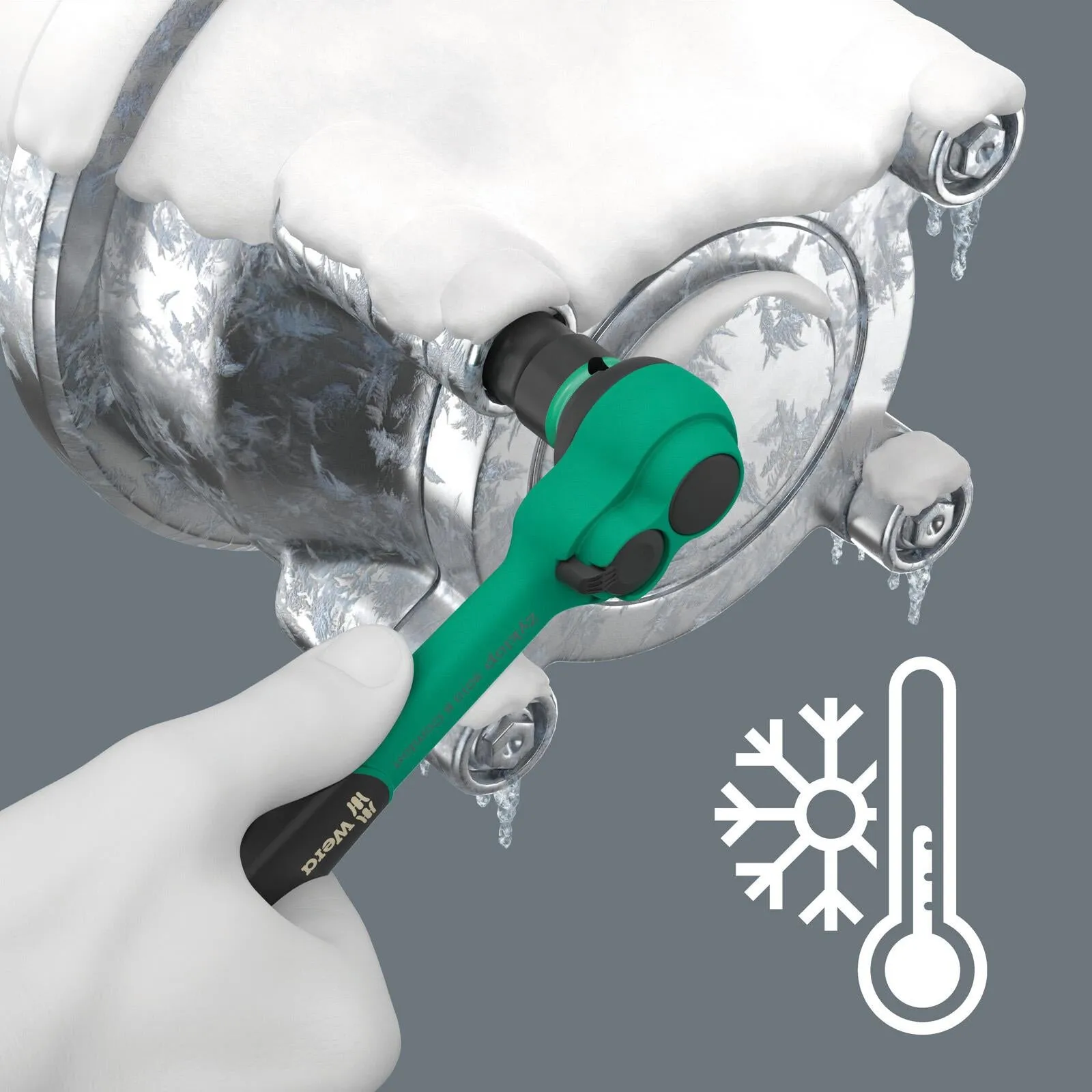 Wera Ratchet Socket Wrench 3/8" Drive 8010 B Zyklop Comfort Ratchet