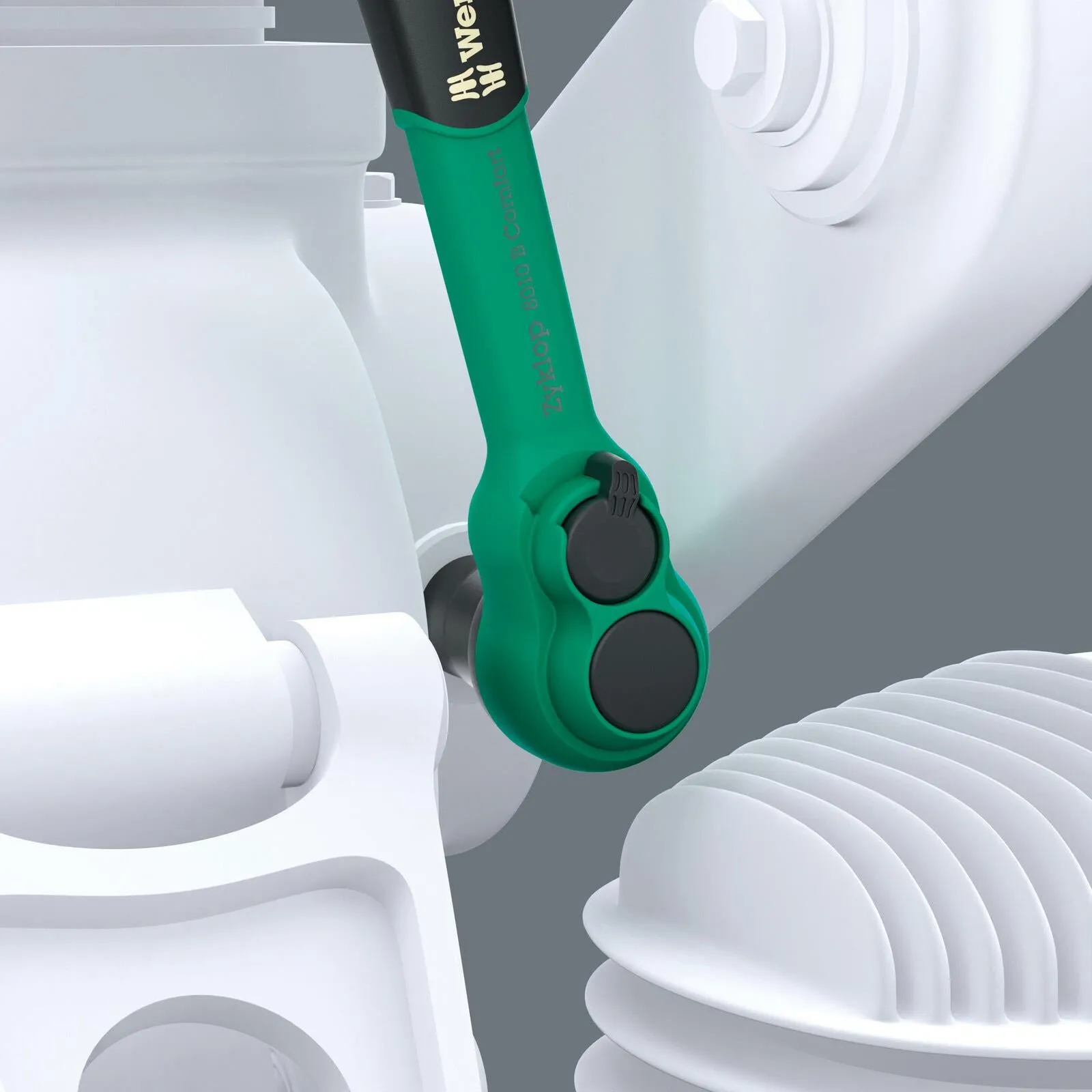 Wera Ratchet Socket Wrench 3/8" Drive 8010 B Zyklop Comfort Ratchet