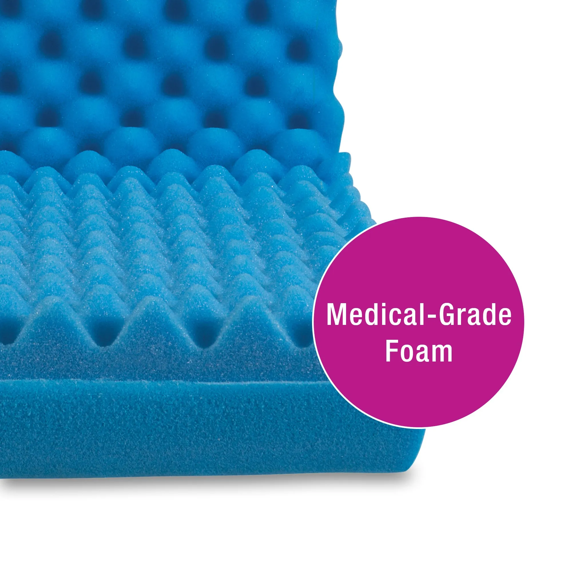 Wheelchair Cushion for Pressure Ulcer, Egg Crate Foam for Bed Sores, Chair Pads
