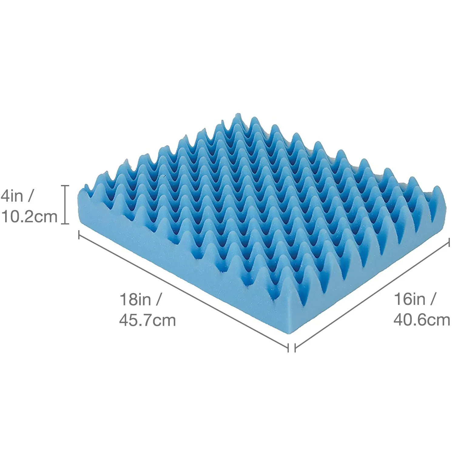 Wheelchair Cushion for Pressure Ulcer, Egg Crate Foam for Bed Sores, Chair Pads