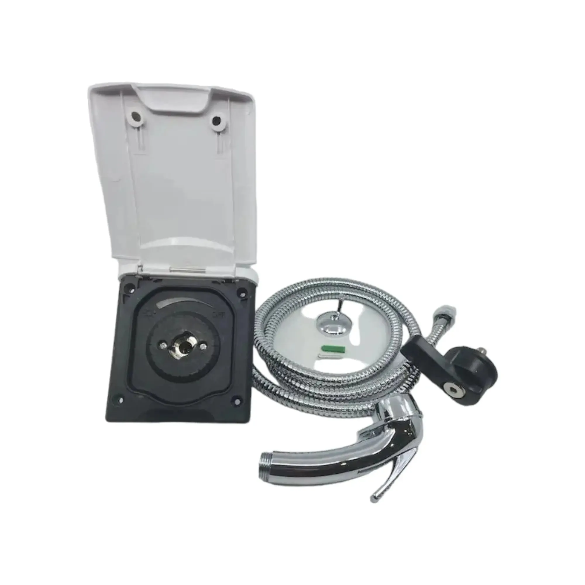 White Plug in External Shower Point
