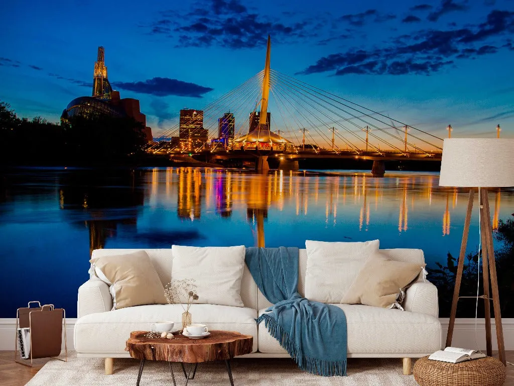 Winnipeg Twilight Wallpaper Mural