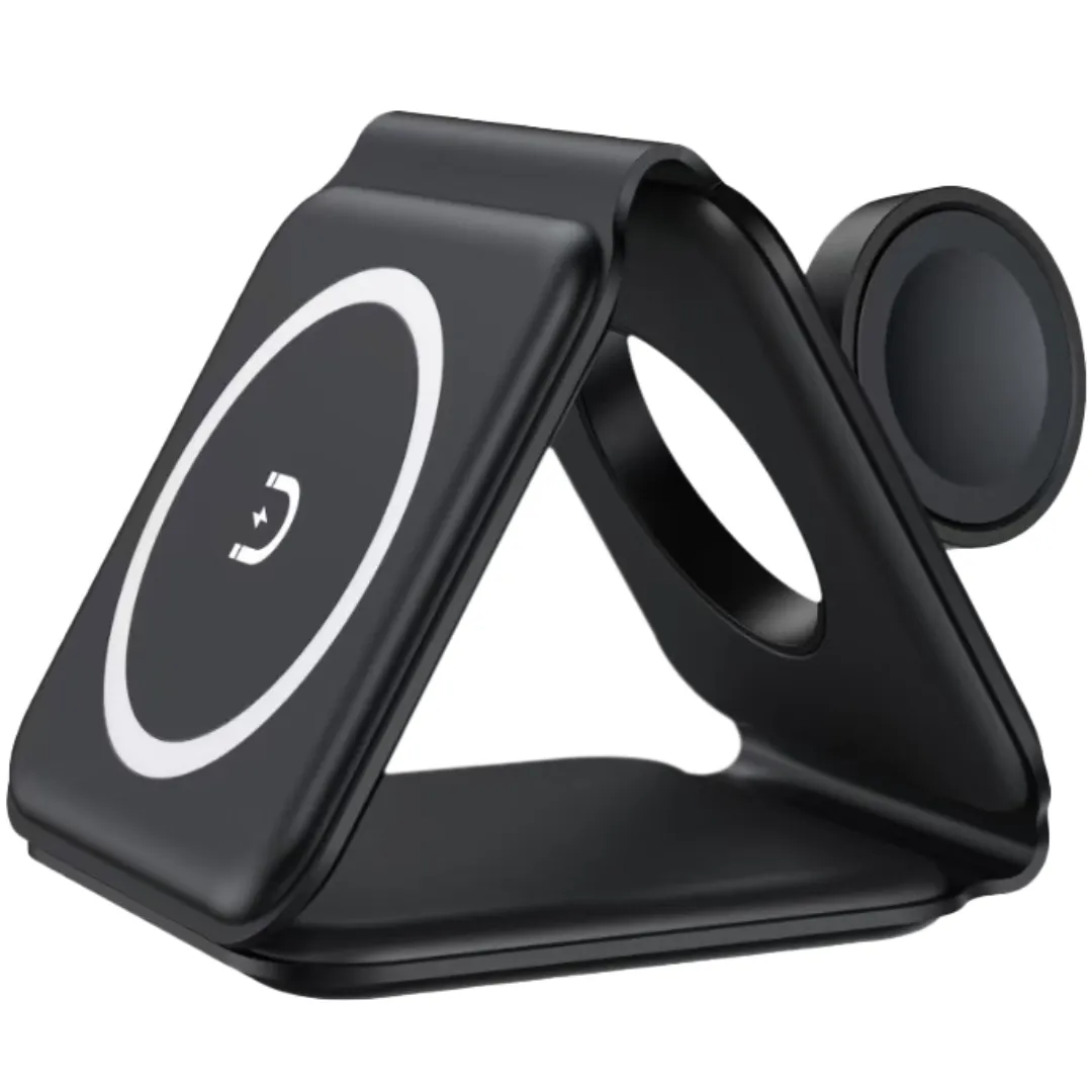 Wireless 3 in 1 Travel Charger