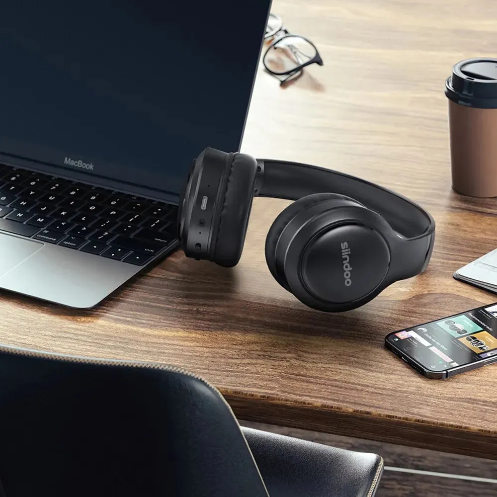 Wireless Bluetooth Headphones Foldable Stereo Earphones Noise Reduction Mic
