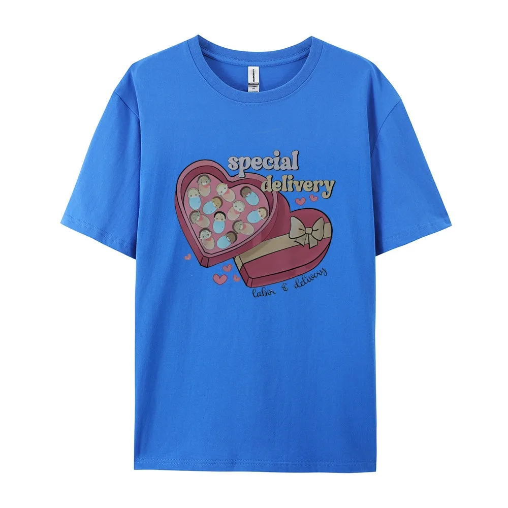 Women Happy Valentine's Day Gift Print Graphic T-shirt