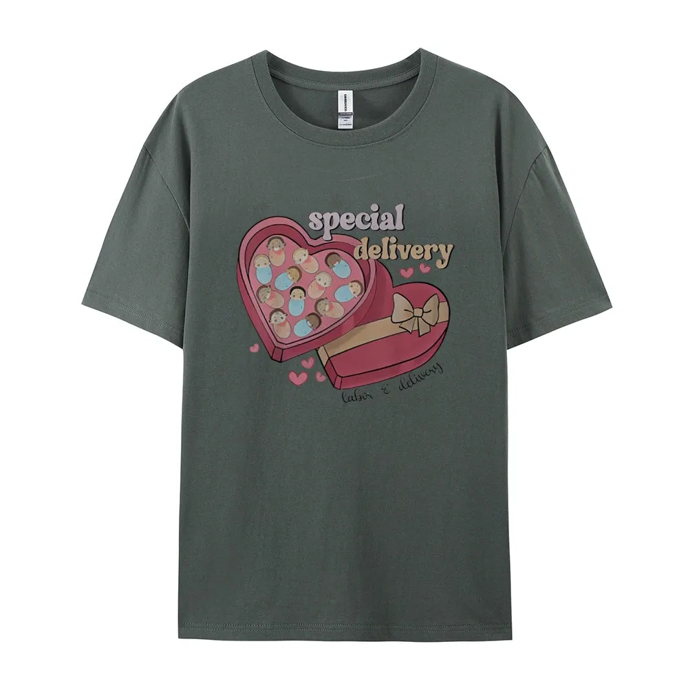 Women Happy Valentine's Day Gift Print Graphic T-shirt